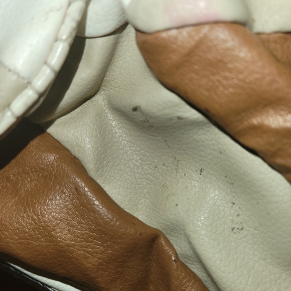 Guess Cream & Camel Patchwork Design Bag - Picture 10 of 14